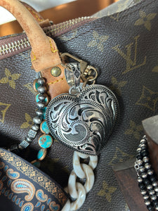 Tooled Heart Charm/Pendant