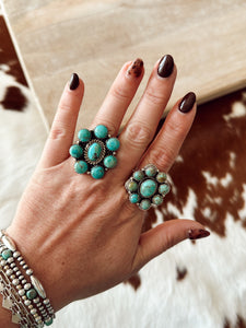 Turquoise Cluster Ring