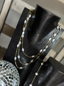 Layered Pearl Necklace
