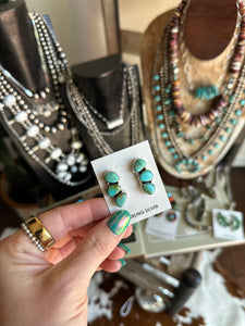 Three Stone Earrings