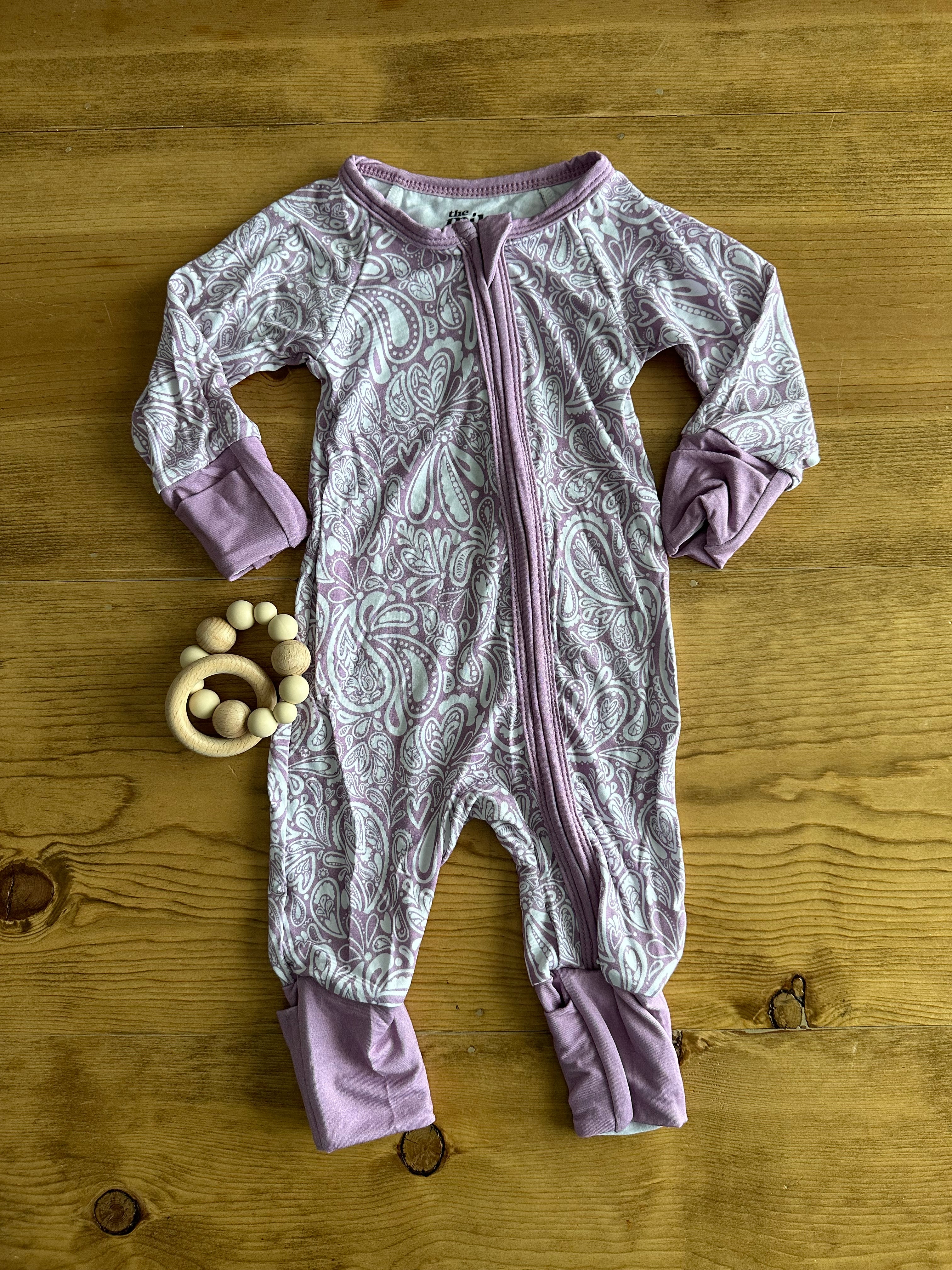 purple paisley bamboo