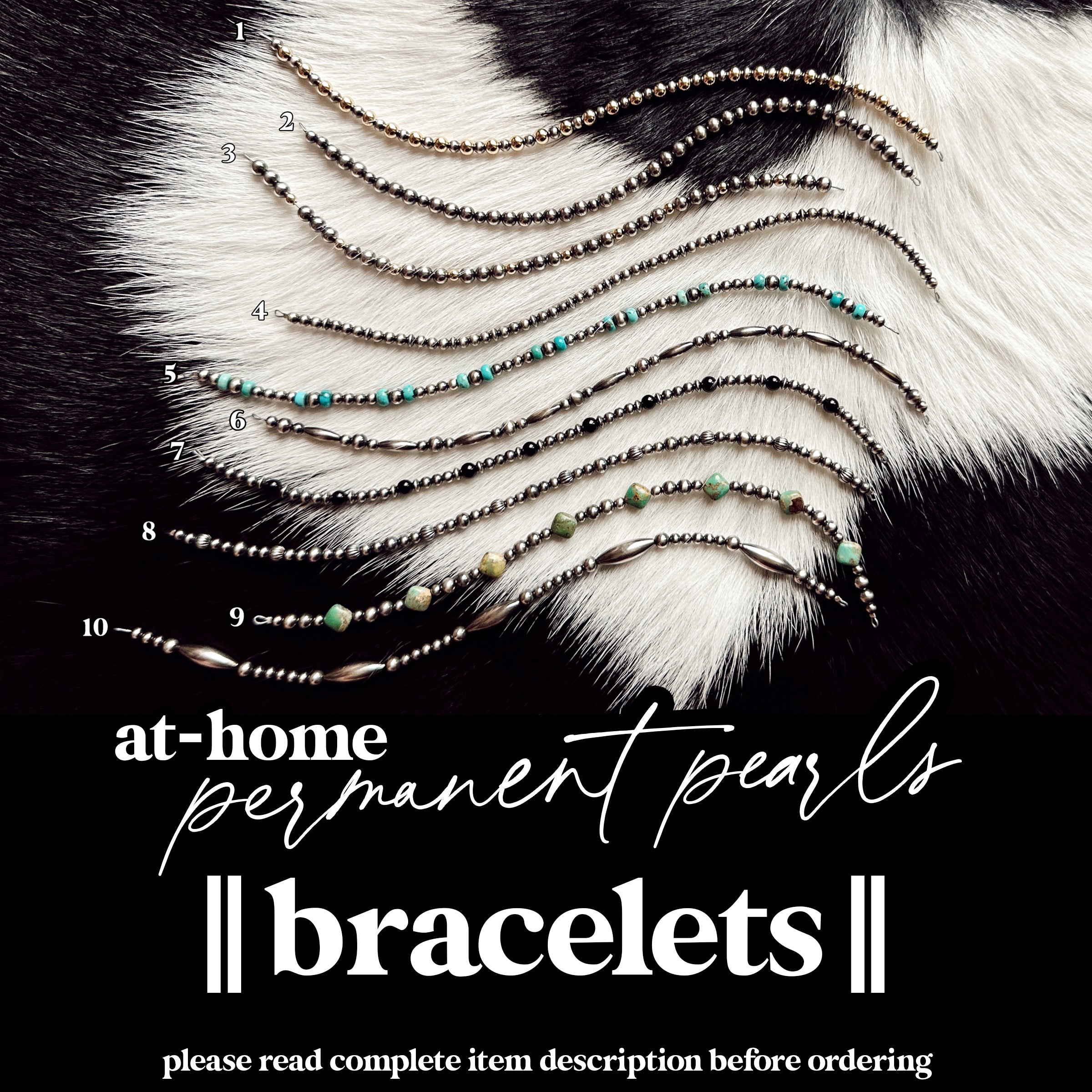 || AT-HOME || permanent pearls [bracelets]