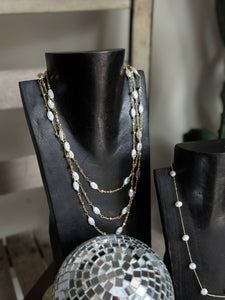 Layered Pearl Necklace