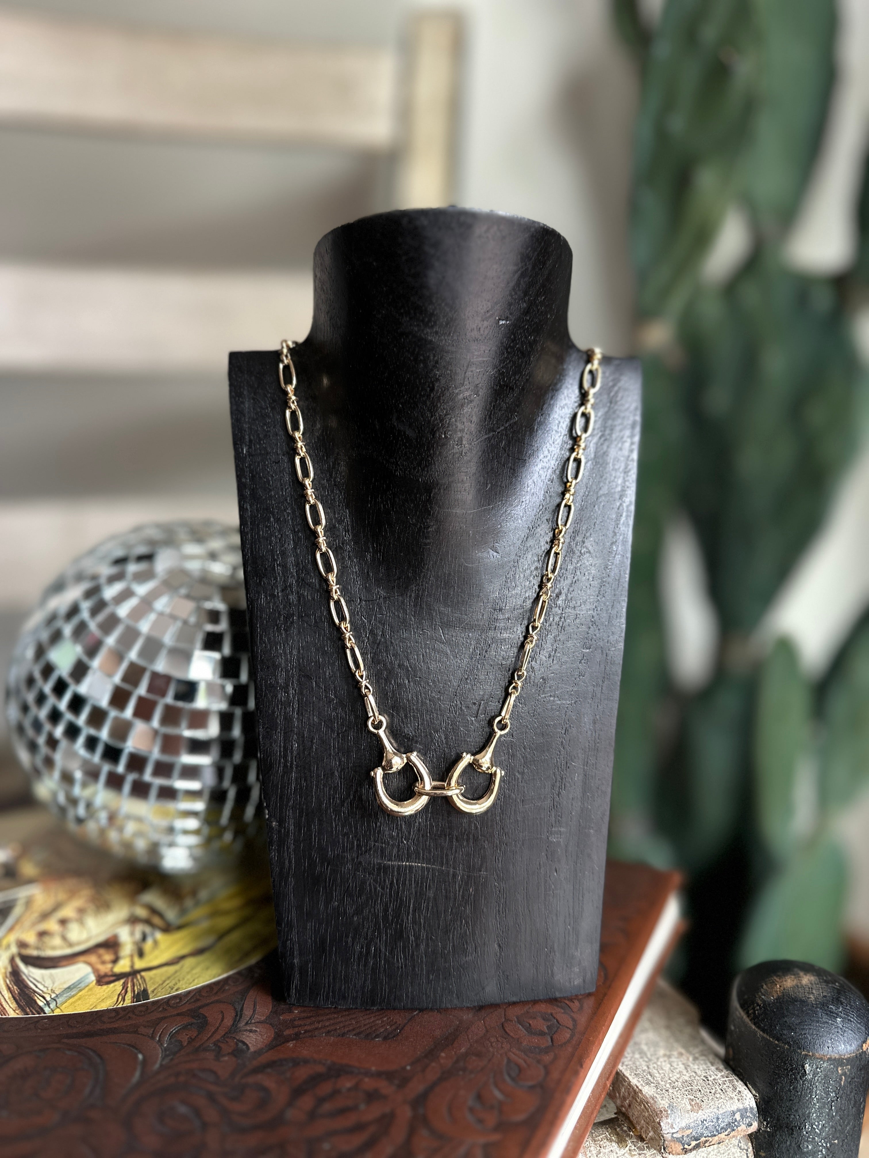 Chunky Horsebit Necklace