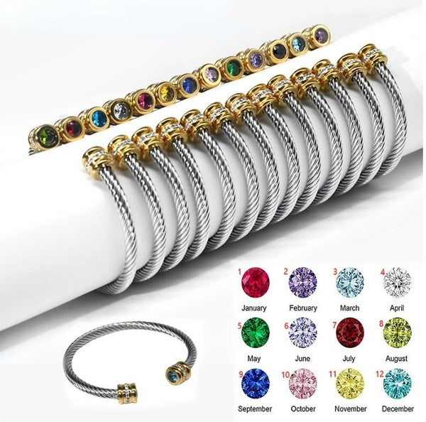 Birthstone Cuff