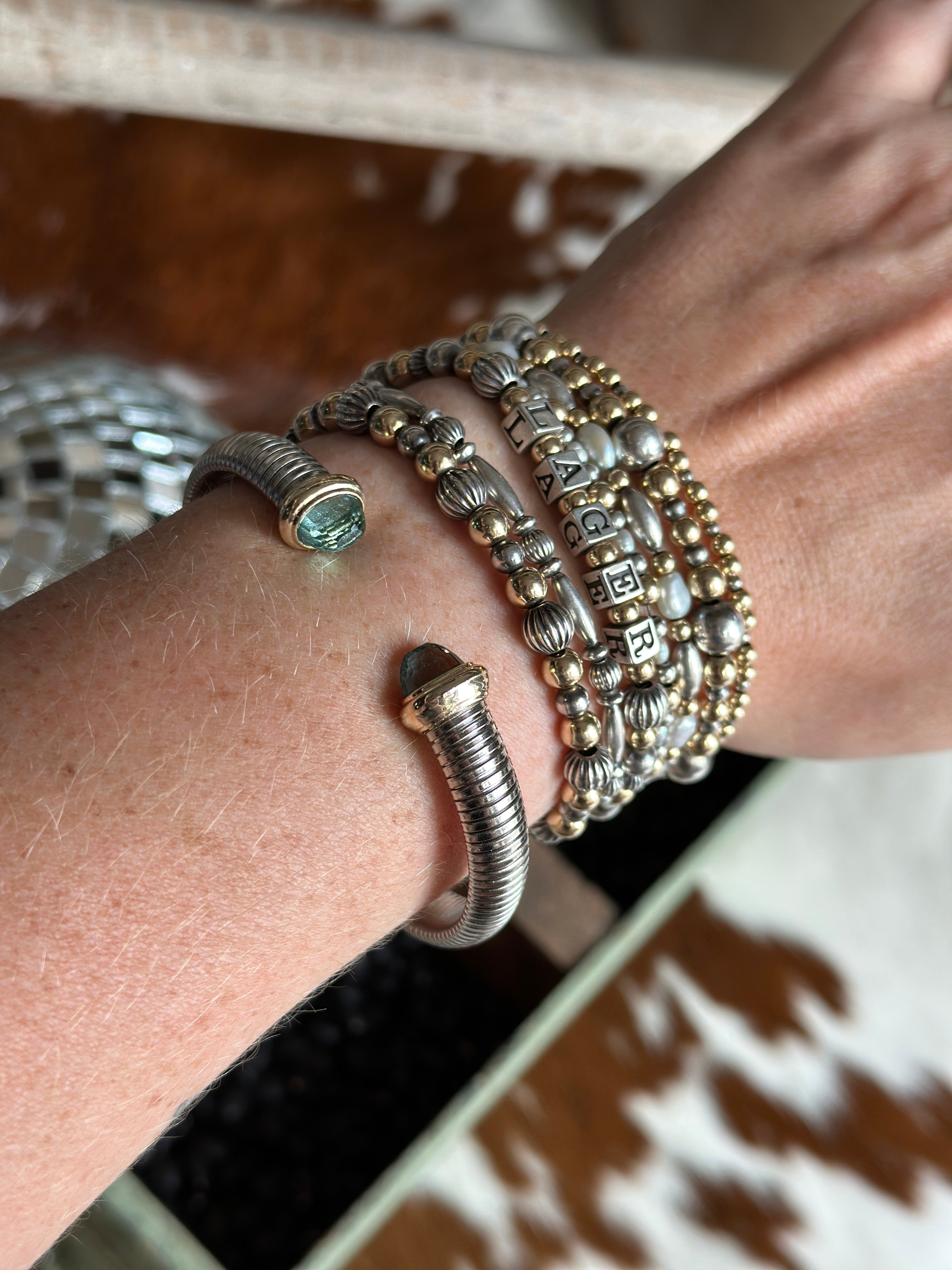 Silver + Gold Cuff