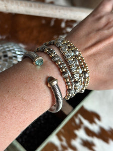 Silver + Gold Cuff