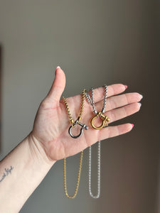 Horsin' Around // stainless bit necklace