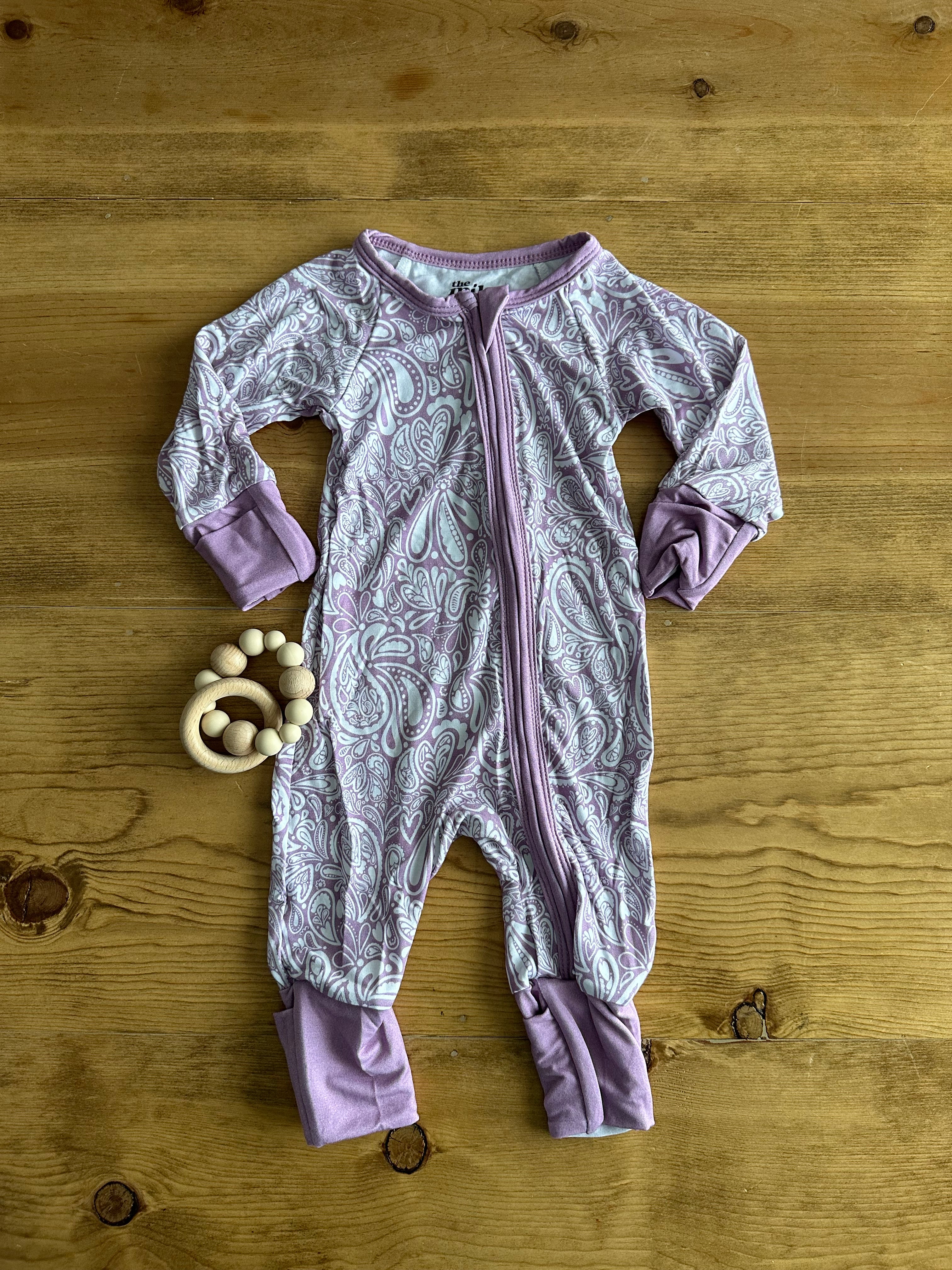 purple paisley bamboo