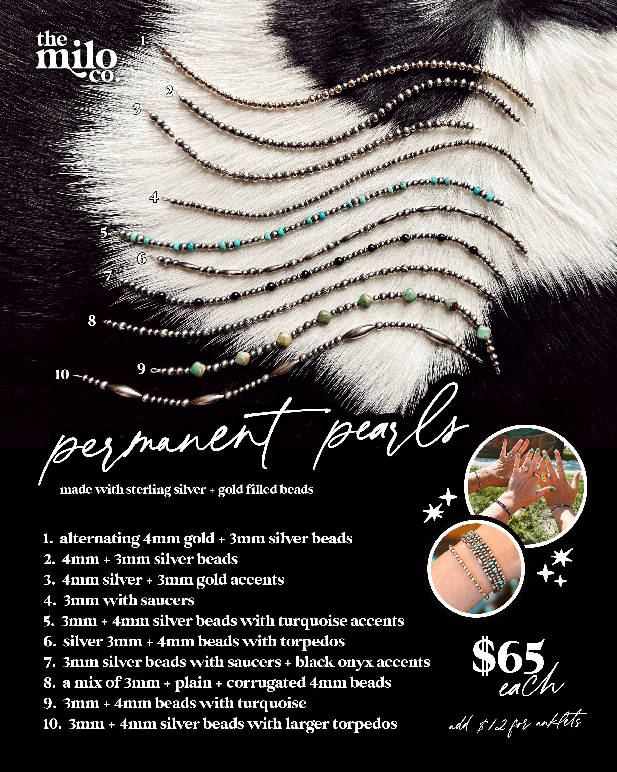 || AT-HOME || permanent pearls [bracelets]