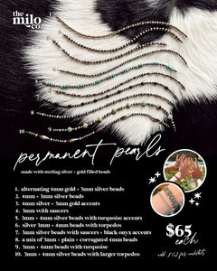 || AT-HOME || permanent pearls [bracelets]