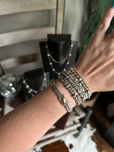 Silver + Gold Magnetic Bracelet