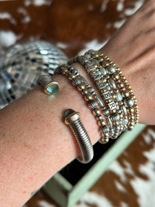 Silver + Gold Cuff