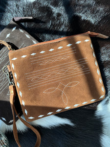 boot stitch wristlet