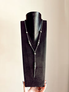 granulated pop lariat necklace