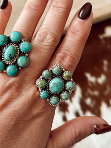 Turquoise Cluster Ring