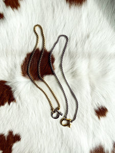 Horsin' Around // stainless bit necklace