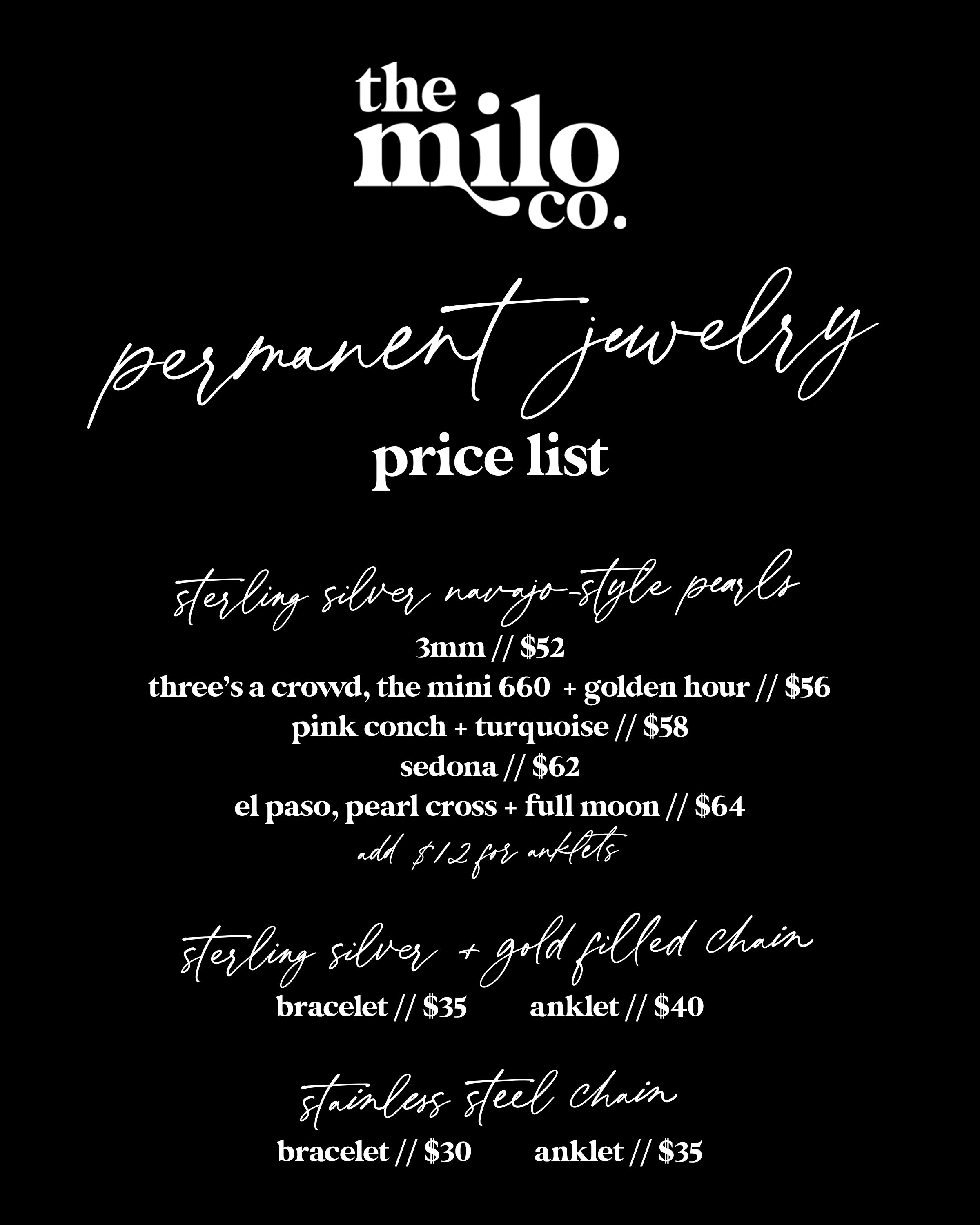 GALLATIN // Permanent Jewelry Appointment [non-refundable retainer]