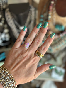 Pink Opal Ring // size 6.5