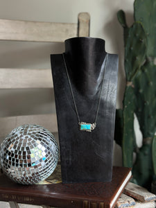 Kingman Cactus Bar Necklace