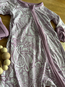 purple paisley bamboo