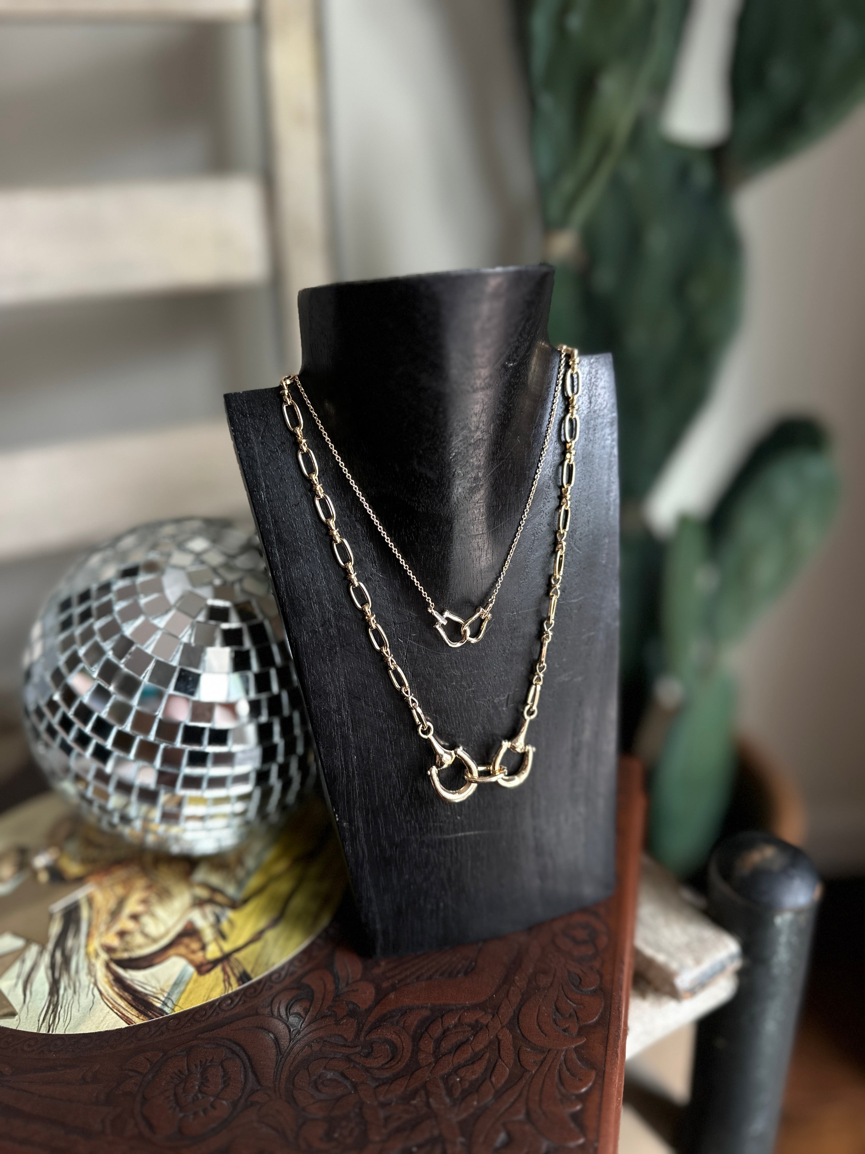 Chunky Horsebit Necklace
