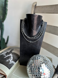 Granulated Saucer Necklace