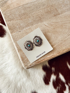 turquoise concho studs