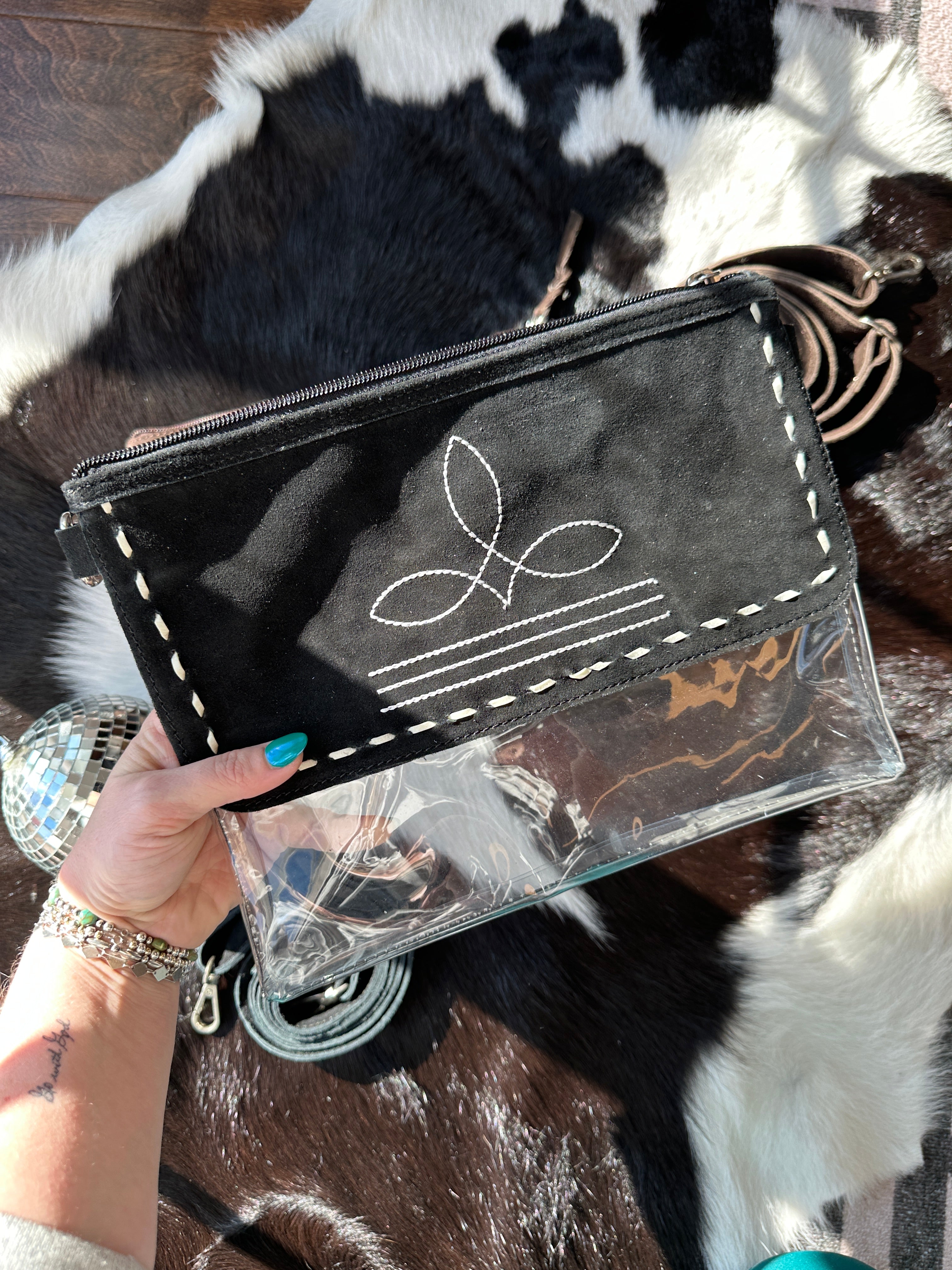 boot stitch stadium purse