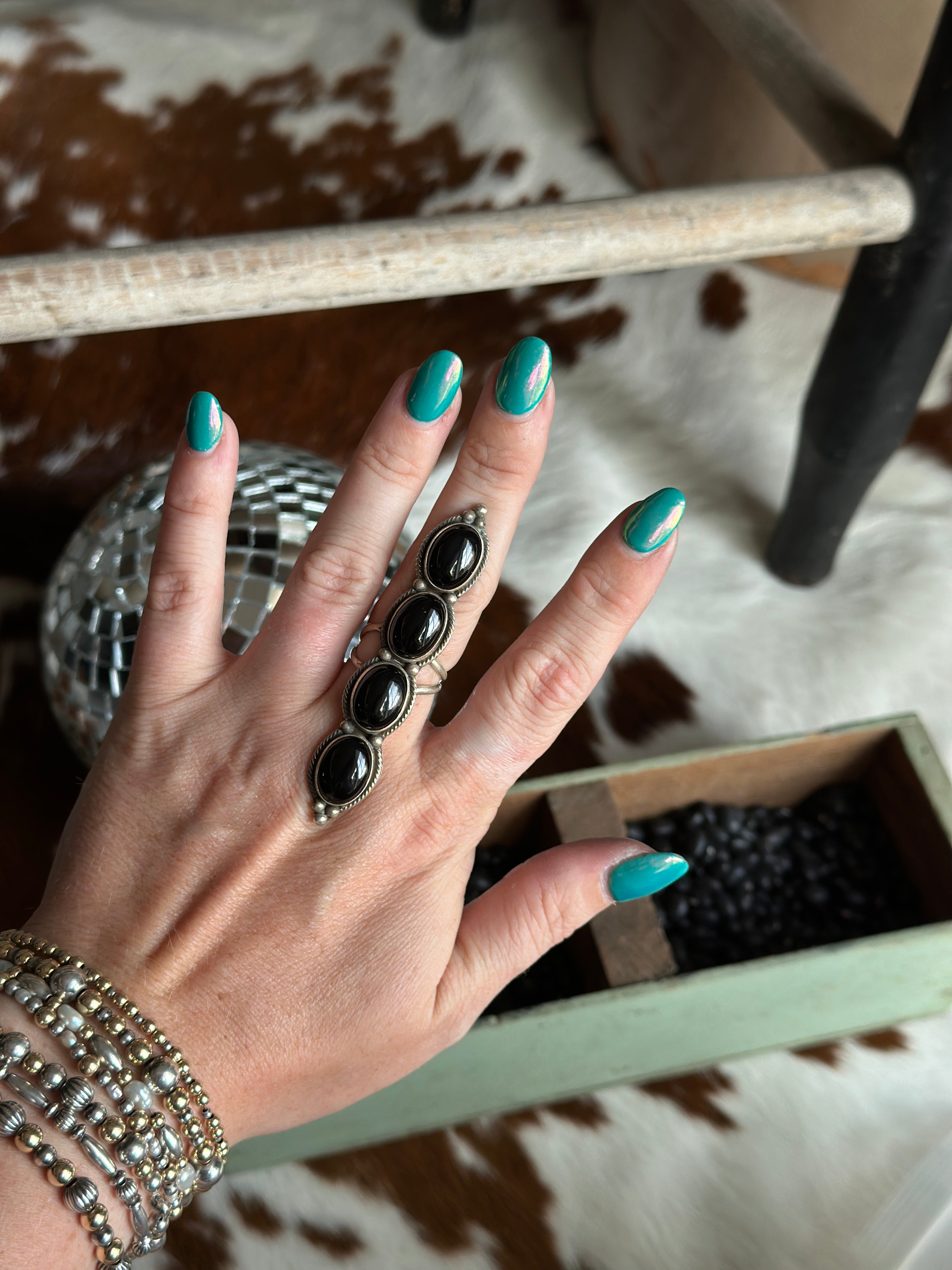 Black Onyx Ring // size 7