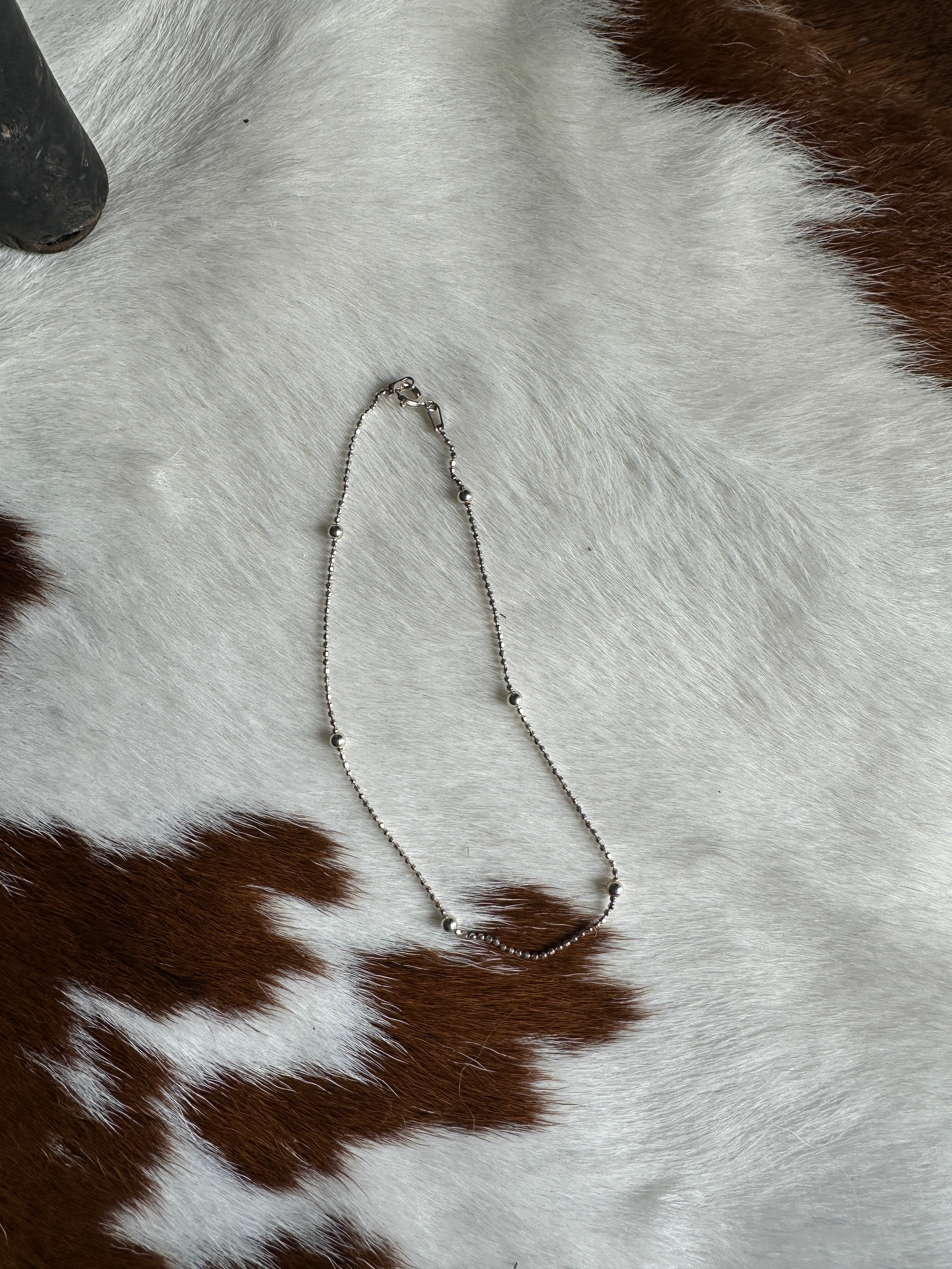 Silver Italian Anklet