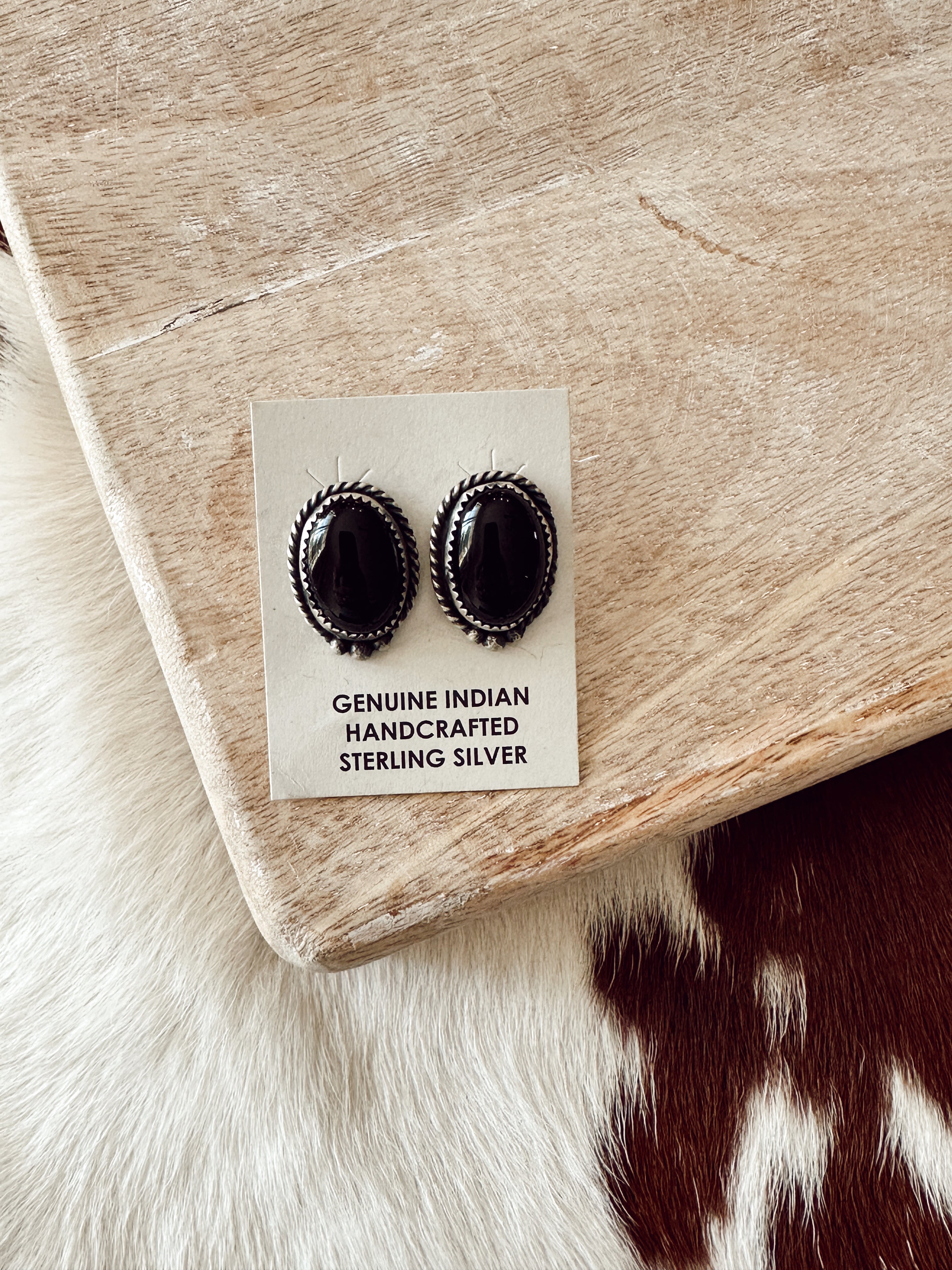 black onyx studs