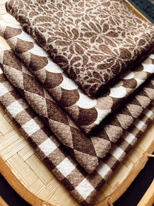 waffle towels :: brown collection