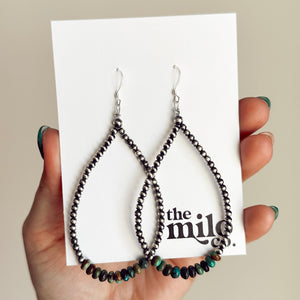 turquoise + sterling earrings