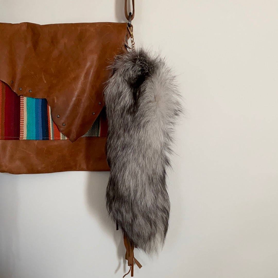 fox tail keychain