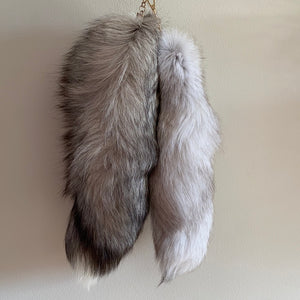 fox tail keychain