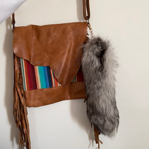 fox tail keychain