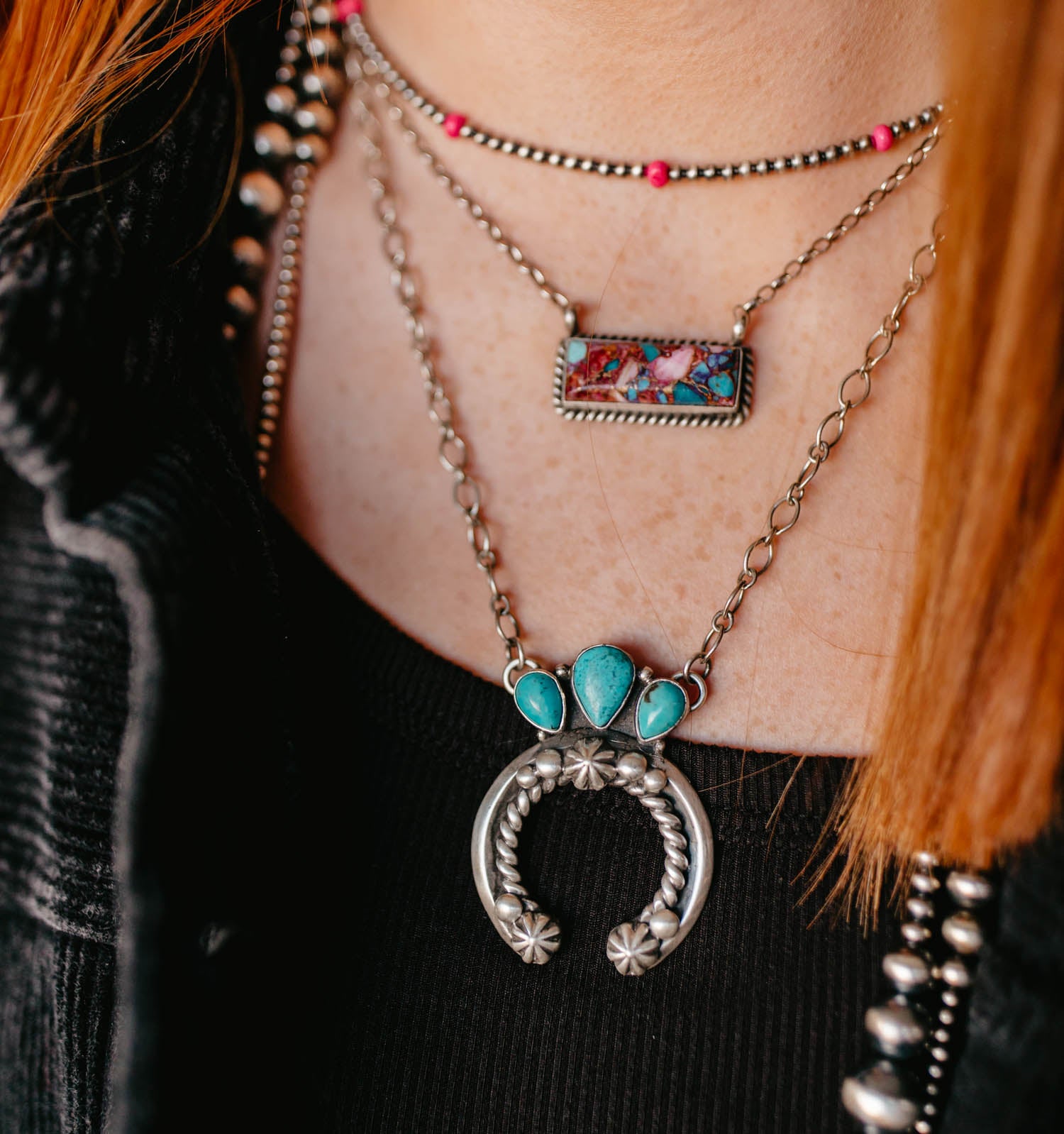 naja + turquoise necklace